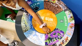 This interactive gallery is a highlight of a larger Agricultural Education Center, which takes you through the journey of food — from the essential elements of life to the food on your plate.