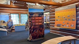 Installed in the historic Civilian Conservation Core cabin (constructed 1936-1937), this exhibit chronicles the human history of the area and how it was occupied first by early peoples before the pioneers arrived in the 19th century, eventually becoming a Utah tourist attraction in the 1920s —a decade before it became a national park.